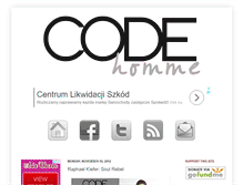 Tablet Screenshot of codehomme.com